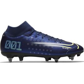 Pantof de fotbal Nike Mercurial Superfly 7 Academy Mds Sg Pro Ac CK0014 401 albastru marin albastru marin