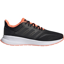Pantofi bărbați Adidas Runfalcon negri și portocalii EG8609 negru portocale Pantofi bărbați Adidas Runfalcon negri și portocalii EG8609 negru portocale