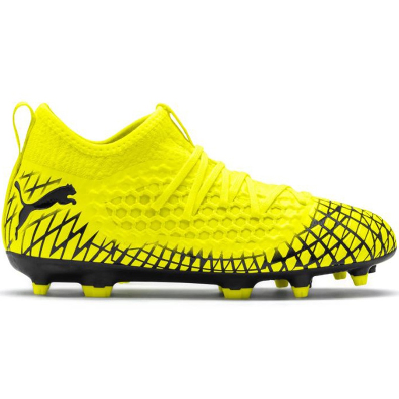 Ghete de fotbal Puma Future 4.3 Netfit Fg Ag Junior galben-negru 105693 03 multicolor