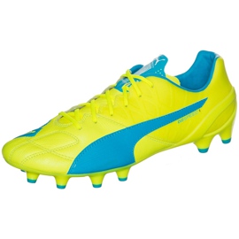 Ghete de fotbal Puma Evo Speed ​​1.4 Lth Fg galben-albastru 103615 03