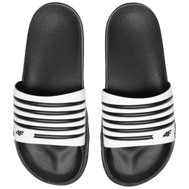 4F papuci negri pentru femei H4L20 KLD001 21S alb negru