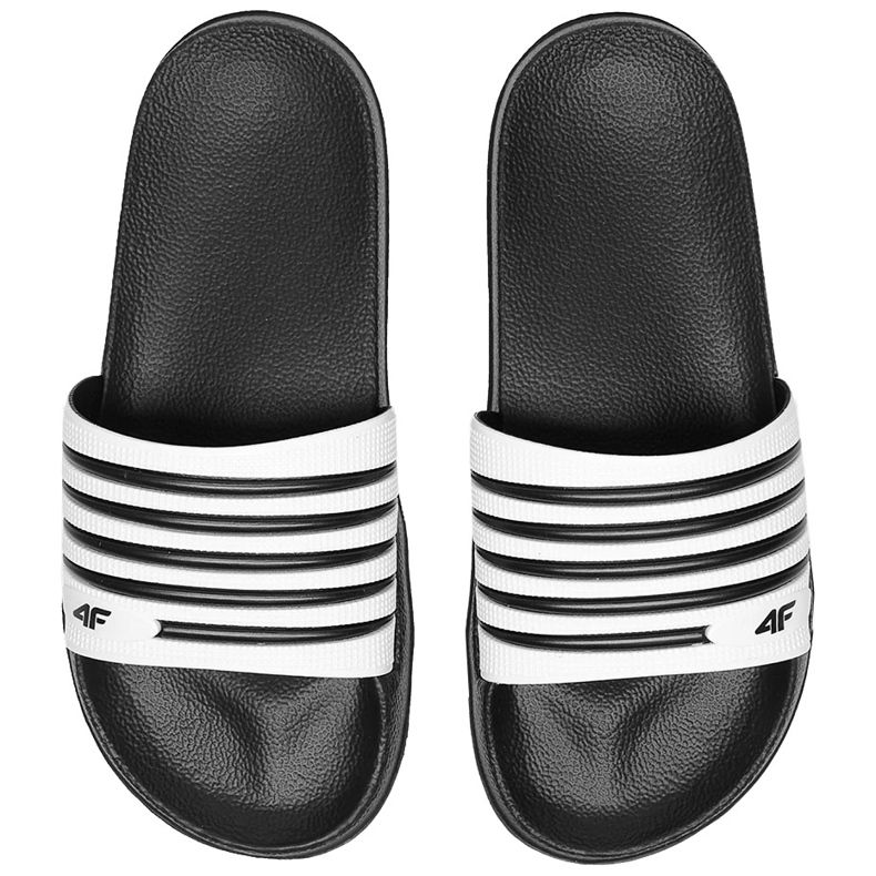 4F papuci negri pentru femei H4L20 KLD001 21S alb negru