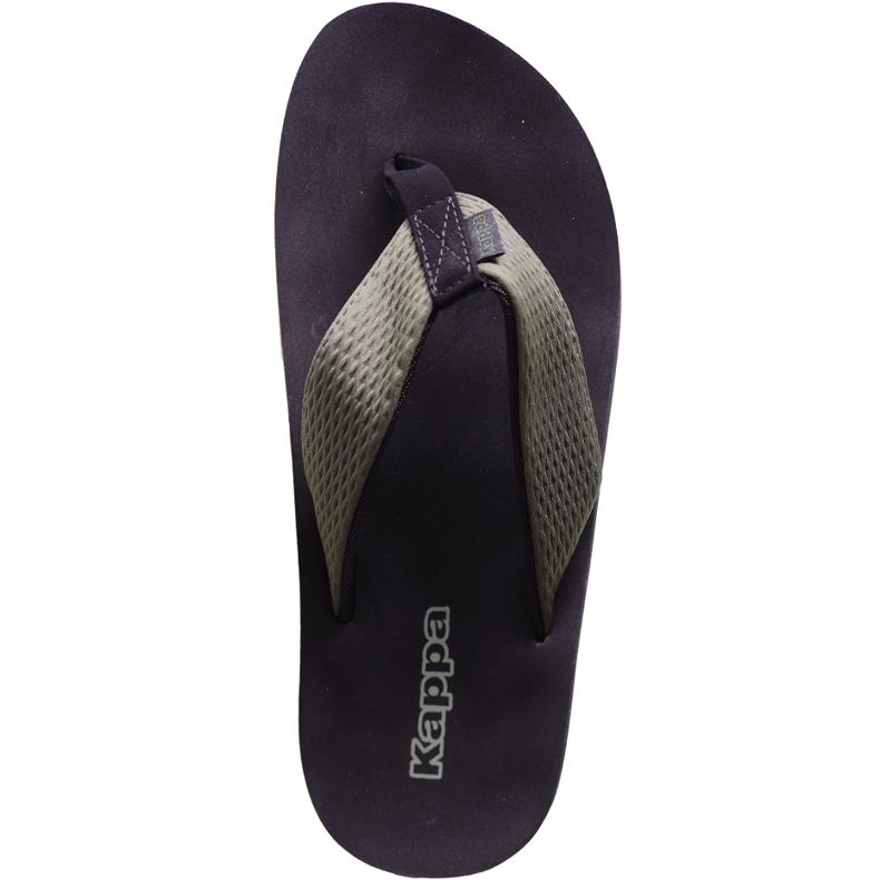 Papuci bărbați Kappa Pahala negri și verzi 242669 3111 negru verde