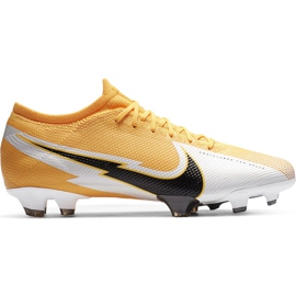 Pantofi de fotbal Nike Mercurial Vapor 13 Pro Fg AT7901 801 galben portocaliu