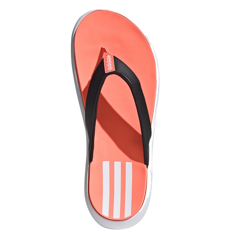 Papuci Adidas Comfort Flip Flop pentru femei, portocaliu-negru-alb EG2064 portocale