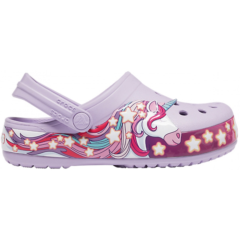 Crocs pentru copii FunLab Unicorn Band Cg K violet 206270 530
