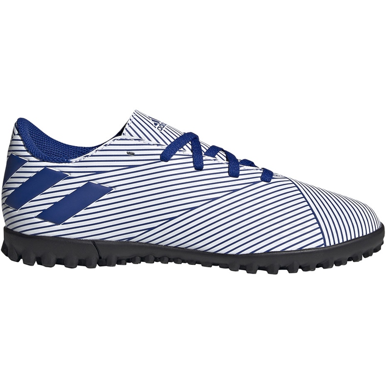 Pantofi de fotbal Adidas Nemeziz 19.4 Tf Junior alb și albastru FV3313 multicolor