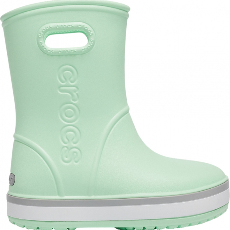 Cizme de ploaie Crocs pentru copii Crocband Rain Boot Kids verde 205827 3TO