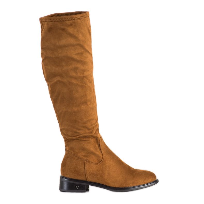 Cizme din piele de căprioară VINCEZA maro