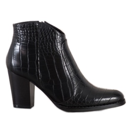 Filippo Cizme de moda imprimeu sarpe negru