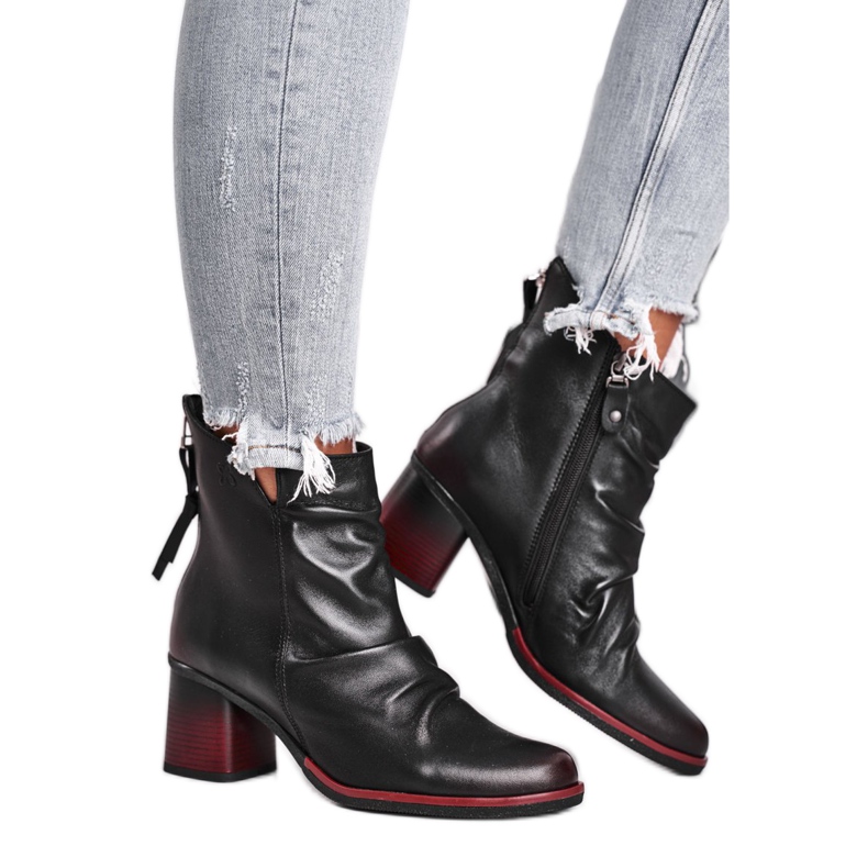 Cizme de damă pe toc înalt Maciejka negru 04757-01 Cizme de damă pe toc înalt Maciejka negru 04757-01