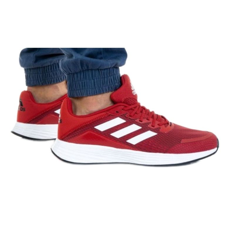 Pantofi Adidas Duramo Sl M FW3218 alb roșu Pantofi Adidas Duramo Sl M FW3218 alb roșu