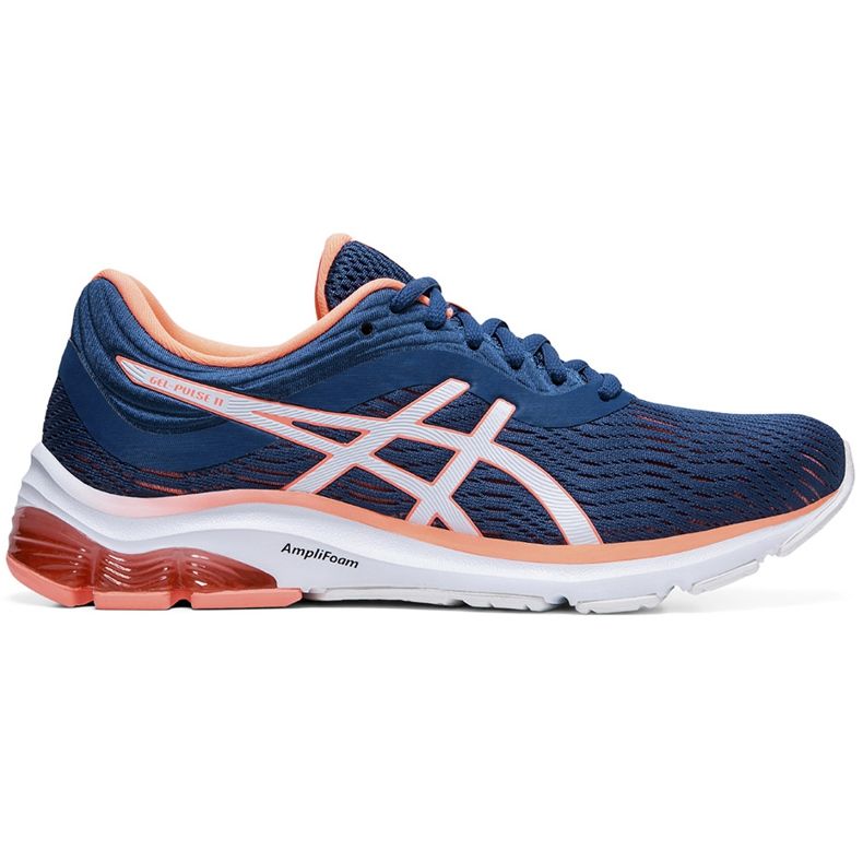 Pantofi de alergare pentru femei Asics Gel-Pulse bleumarin-piersic 1012A467 401 albastru marin portocale