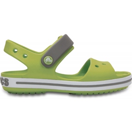 Sandale Crocs pentru copii Sandale Crocband pentru copii verde și gri 12856 3K9 Sandale Crocs pentru copii Sandale Crocband pentru copii verde și gri 12856 3K9