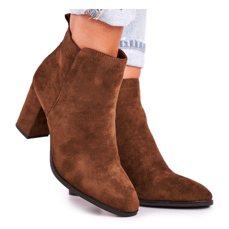 Cizme de damă cu toc înalt Sergio Leone Olive BT508 maro multicolor Cizme de damă cu toc înalt Sergio Leone Olive BT508 maro multicolor