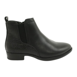 Cizme Chelsea Cizme negre Sergio Leone BT558 negru Cizme Chelsea Cizme negre Sergio Leone BT558 negru