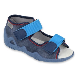 Pantofi pentru copii Befado galbeni 350P015 albastru marin albastru
