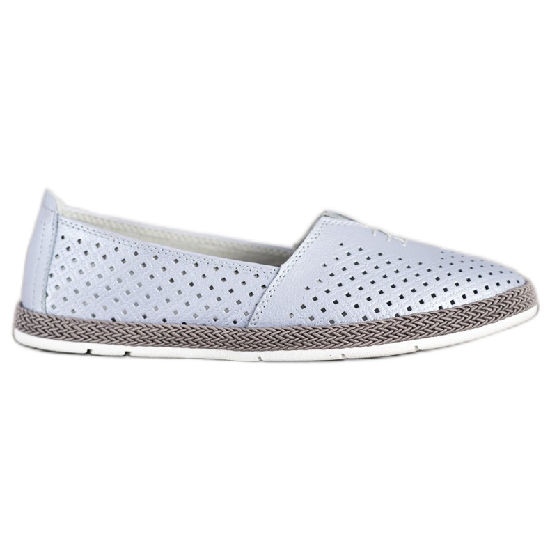 Tenisi din piele Slip On VINCEZA albastru