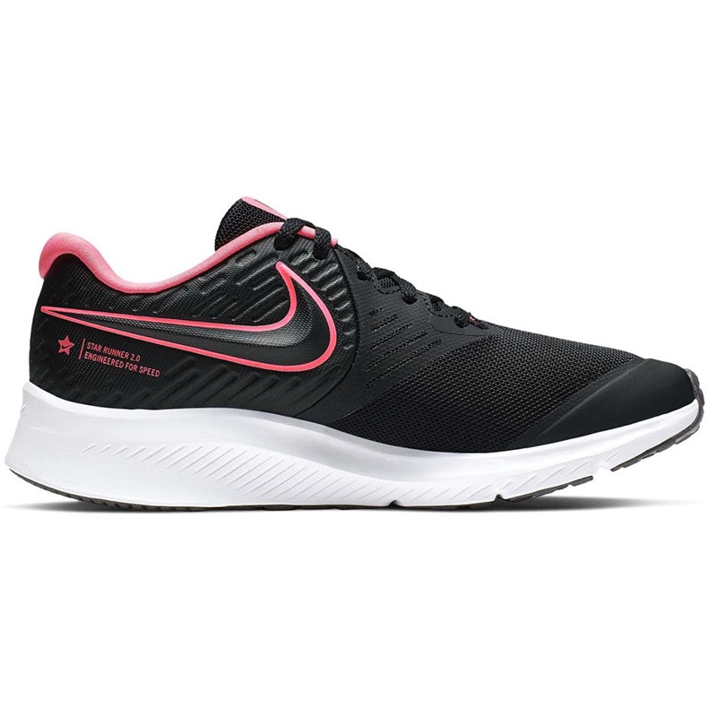 Pantofi copii Nike Star Runner 2 negru și roz AQ3542 002