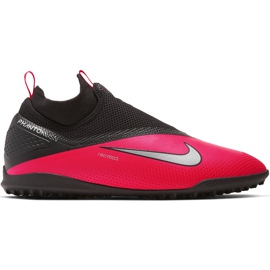 Pantof de fotbal Nike React Phantom Vsn 2 Pro Df Tf CD4174 606 roșu, negru roșu