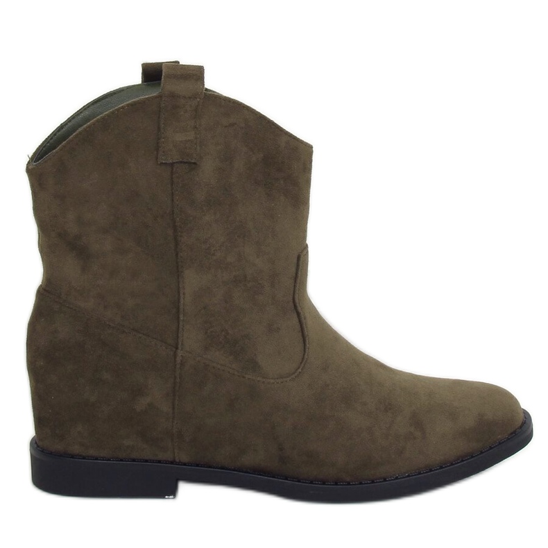 Cizme de cowboy verzi pe o pană ascunsă J936 DK.GREEN verde Cizme de cowboy verzi pe o pană ascunsă J936 DK.GREEN verde