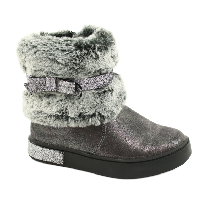 American Club Cizme americane GC26 / 20 din tablă cu fermoar argint gri American Club Cizme americane GC26 / 20 din tablă cu fermoar argint gri