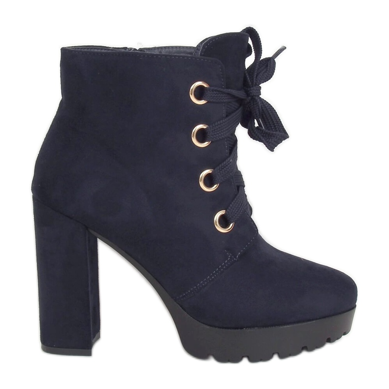 L8126 Cizme cu platformă bleumarin bleumarin albastru marin