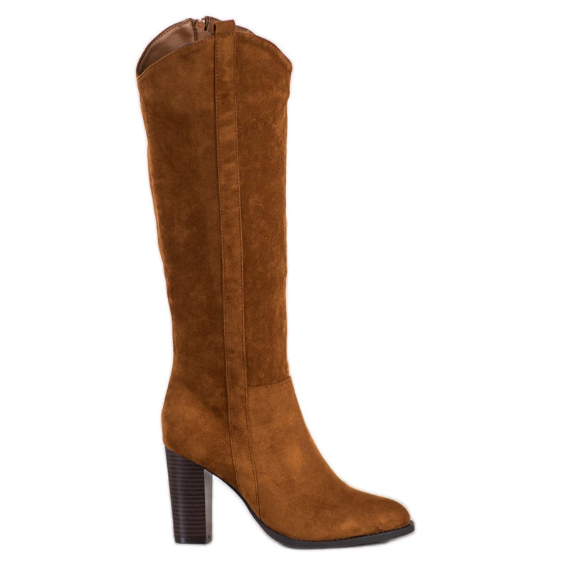 Seastar Cizme elegante pe un stâlp maro