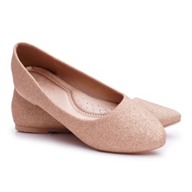 SEA Balerini pentru femei Glitter Rose Gold Fifi de aur SEA Balerini pentru femei Glitter Rose Gold Fifi de aur