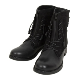 Cizme militare negre 88039 Negre negru Cizme militare negre 88039 Negre negru