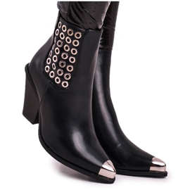 FS1 Cizme înalte pentru femei Toe din oțel negru Numai timpul