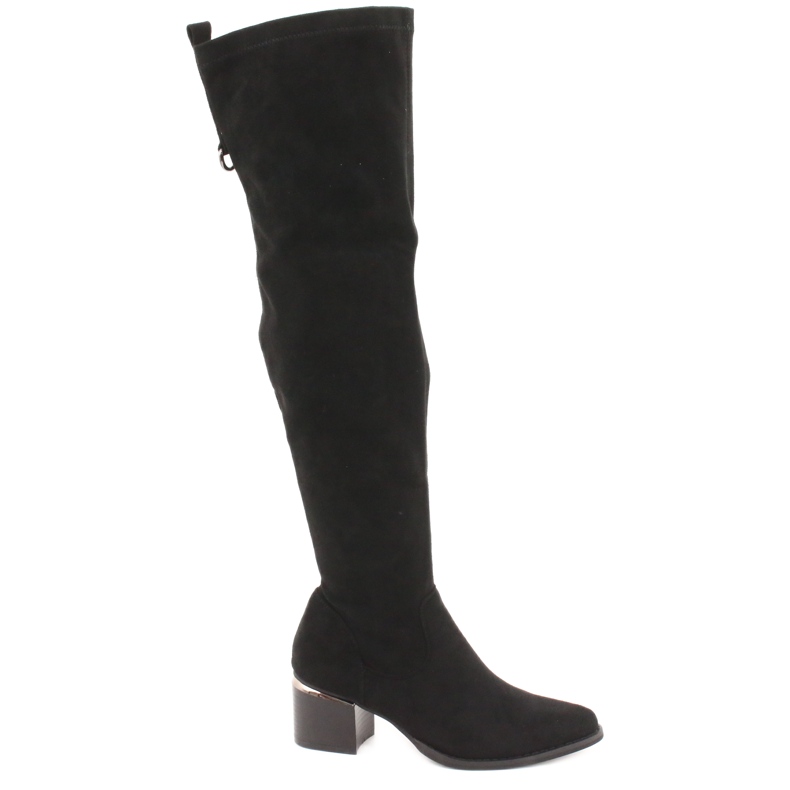 Cizme lungi piele intoarsa lycra Evento 20KZ35-3330 Negru Cizme lungi piele intoarsa lycra Evento 20KZ35-3330 Negru