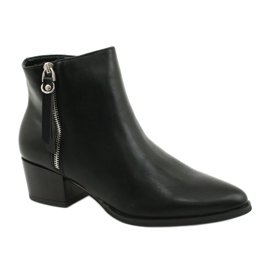 Ghete de iarnă pe fermoarul Jezzi 20BT35-3028 negru Ghete de iarnă pe fermoarul Jezzi 20BT35-3028 negru