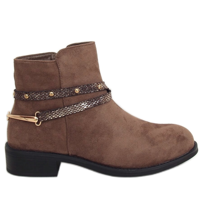 Cizme bej închise pentru femei RQ332 Kaki Cizme bej închise pentru femei RQ332 Kaki