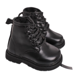 FRROCK Cizme calde negre Ammy negre pentru copii negru