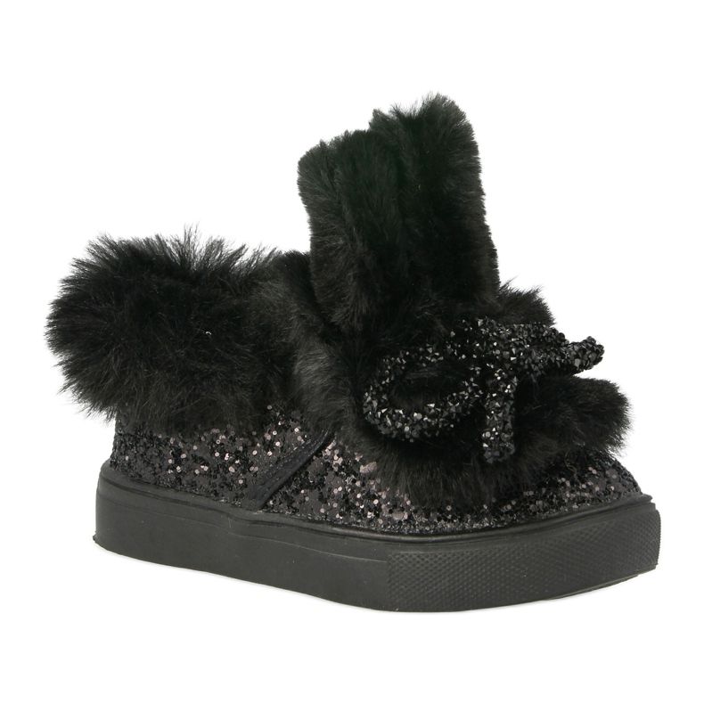 FRROCK Adidași negri Mumi Warm pentru copii negru