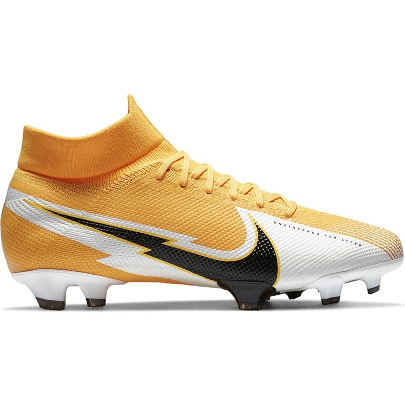 Pantofi de fotbal Nike Mercurial Superfly 7 Pro Fg AT5382 801 portocale de aur