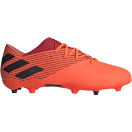 Pantofi de fotbal Adidas Nemeziz 19.2 Fg portocaliu EH0293 Pantofi de fotbal Adidas Nemeziz 19.2 Fg portocaliu EH0293