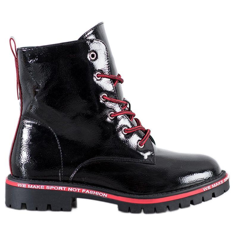 Goodin Trappers lacuit negru roșu Goodin Trappers lacuit negru roșu