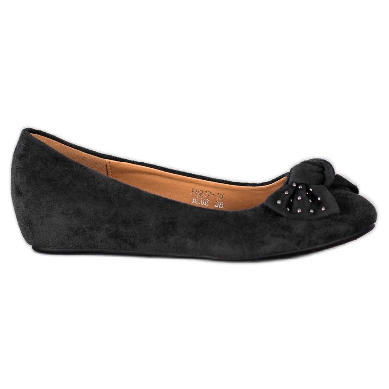 Fama Wedge Ballerina negru