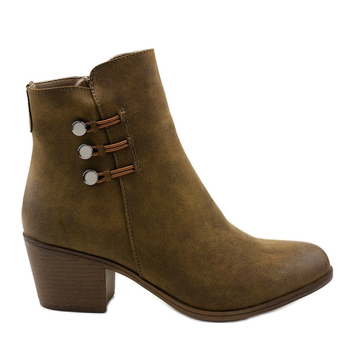 Botine din piele de căprioară kaki pe stâlpul Keenshaper verde Botine din piele de căprioară kaki pe stâlpul Keenshaper verde