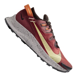 Pantofi de alergare Nike Pegasus Trail 2M CK4305-600 roșu portocale gri galben