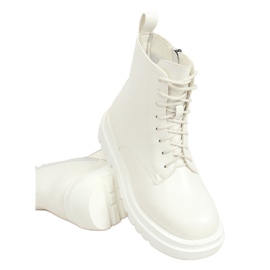 ID01 Pantofi albi cu talpa inalta