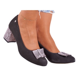 Pompă de damă Maciejka Suede Graphite 3356A-43 / 00-1 multicolor Pompă de damă Maciejka Suede Graphite 3356A-43 / 00-1 multicolor