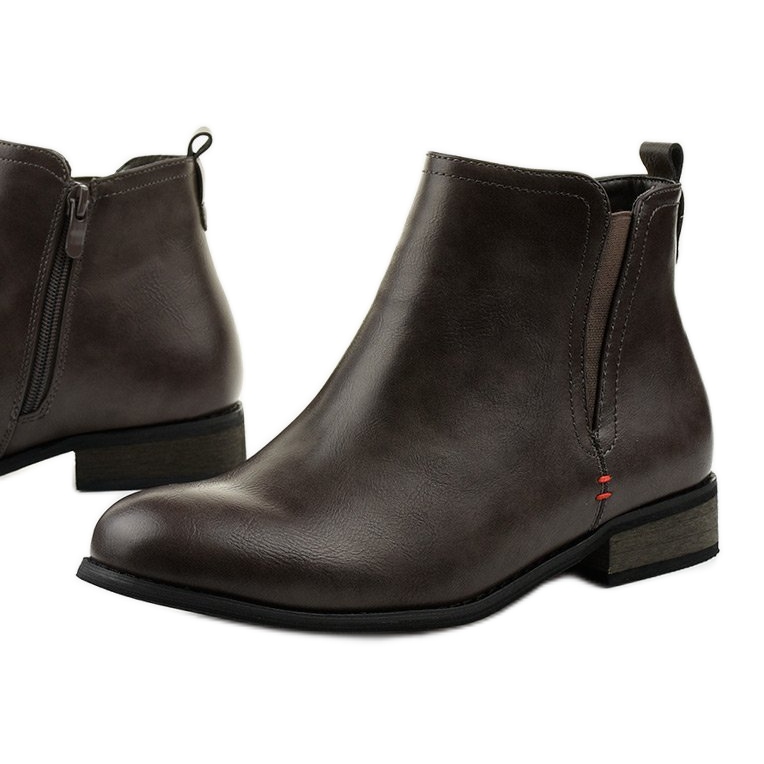 Ghete izolate gri, cu fermoar Simplegleam