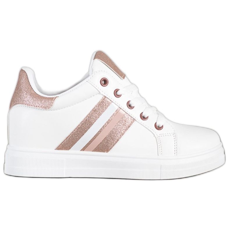 SHELOVET Pantofi sport pe o pană alb SHELOVET Pantofi sport pe o pană alb