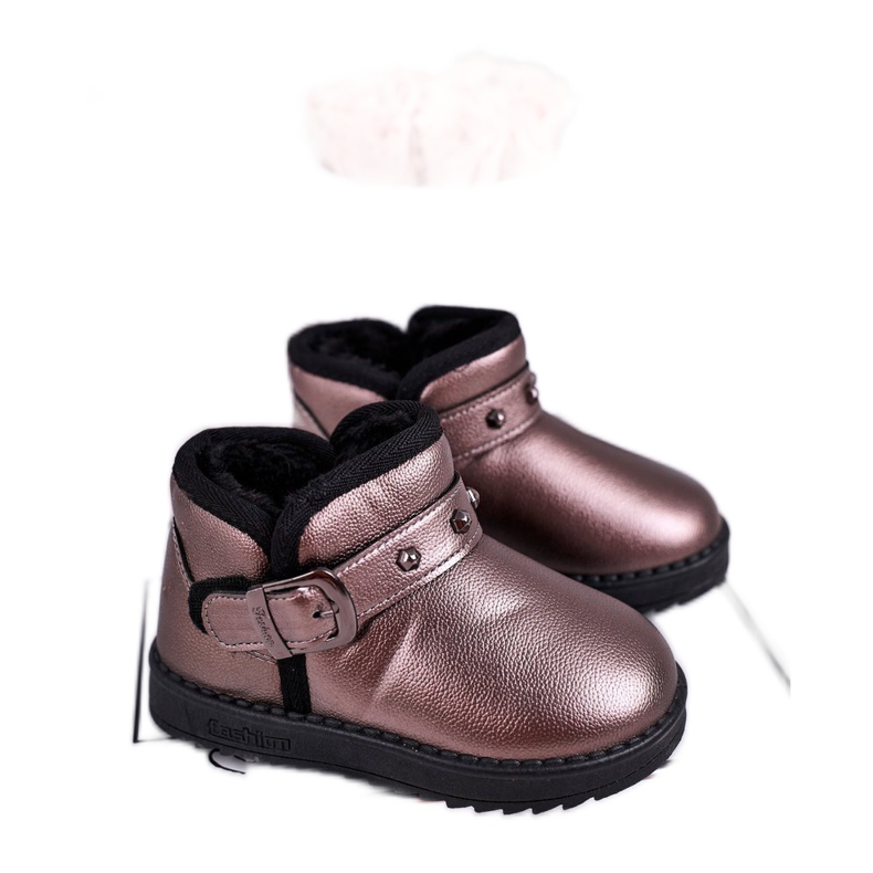 Apawwa Cizme calde pentru zăpadă pentru copii gri Jinnie multicolor Apawwa Cizme calde pentru zăpadă pentru copii gri Jinnie multicolor