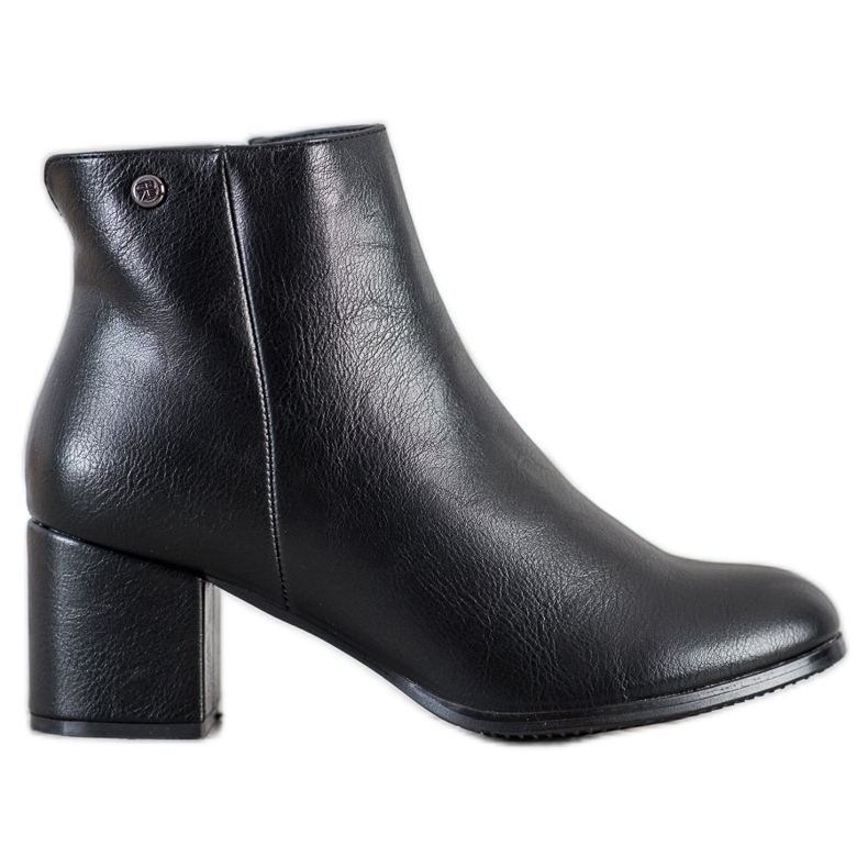 J. Star Cizme calde cu piele ecologică negru