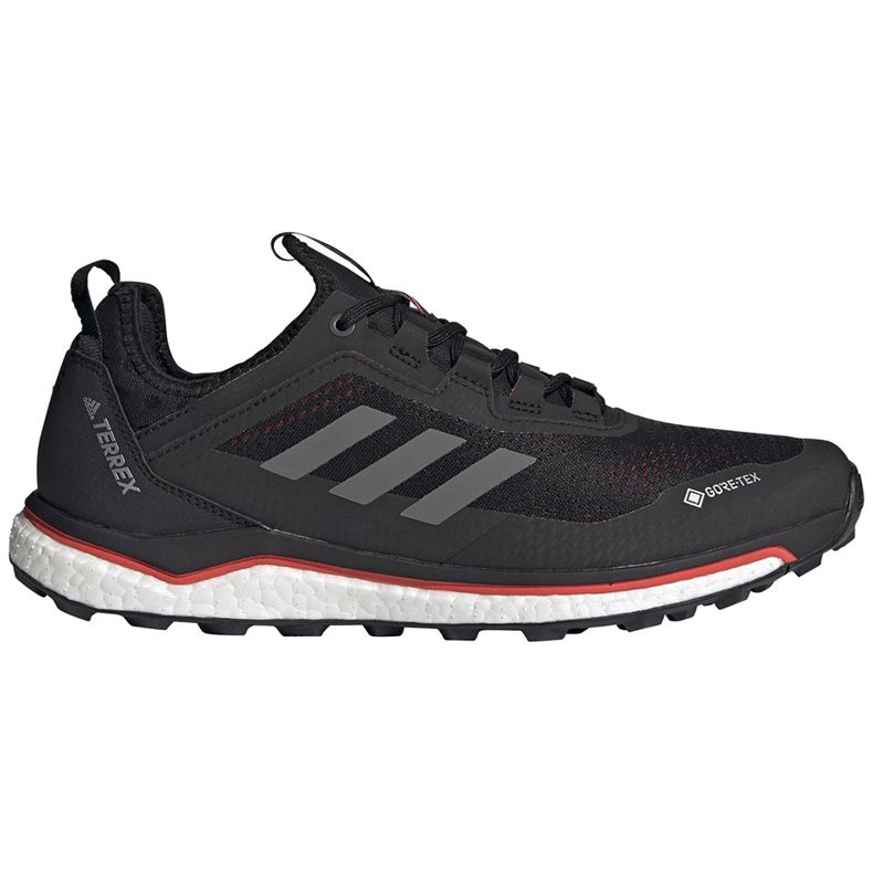 Pantofi bărbați Adidas Terrex Agravic Flow negru și roșu FU7448