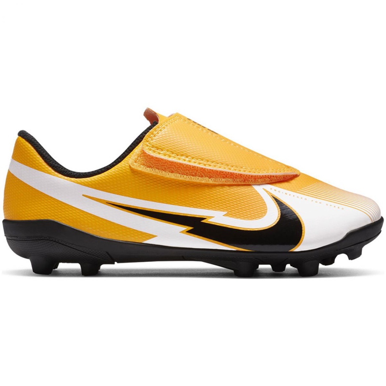 Pantofi de fotbal Nike Mercurial Vapor 13 Club Mg PS (V) Jr AT8162 801 galben galben